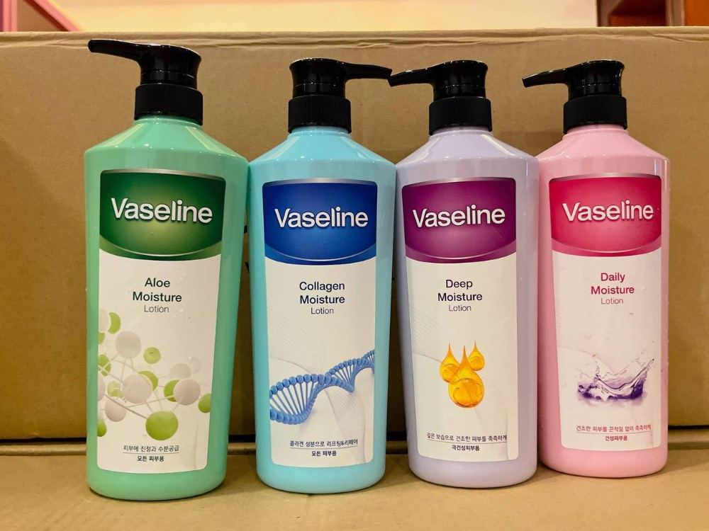 Vaseline Korean Body Lotion 500ml – Aloe, Collagen, Deep & Daily Moisture | Korean Body Moisturizer