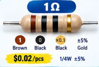 1/4 WATT RESISTOR 1R - 4R3