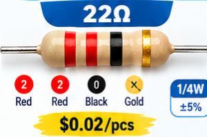 1/4 WATT RESISTOR 22R - 68R